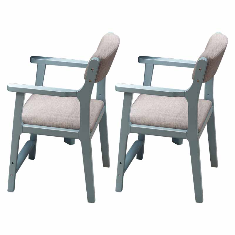Wood Scandinavian Style Dining Chairs Home Open Back Dining Side Chair with Arm Blue 2 Piece Set Clearhalo ' kitchen&dining_furn' 'Dining Chairs' 'Dining Tables & Seating' 'dining_chair' 'furn' 'furn_dining_chair' 'Furniture' 'furniture_dining_chair' 'Kitchen & Dining Furniture' 'kitchen' 3703550