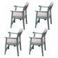 Wood Scandinavian Style Dining Chairs Home Open Back Dining Side Chair with Arm Blue 4 Piece Set Clearhalo ' kitchen&dining_furn' 'Dining Chairs' 'Dining Tables & Seating' 'dining_chair' 'furn' 'furn_dining_chair' 'Furniture' 'furniture_dining_chair' 'Kitchen & Dining Furniture' 'kitchen' 3703552