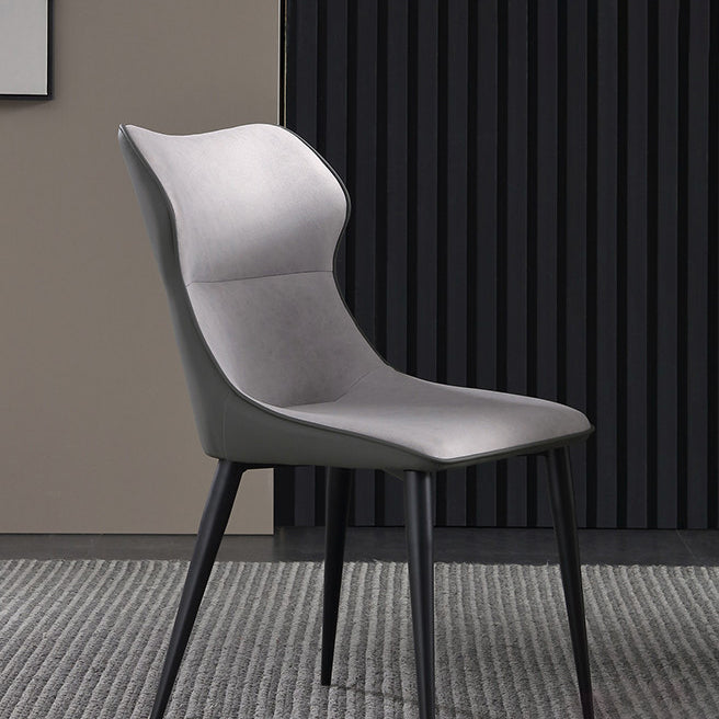 Contemporary Metal Dining Room Armless chairs Upholstered Side Chairs for Home Use Clearhalo ' kitchen&dining_furn' 'Dining Chairs' 'Dining Tables & Seating' 'dining_chair' 'furn' 'furn_dining_chair' 'Furniture' 'furniture_dining_chair' 'Kitchen & Dining Furniture' 'kitchen' 3703560