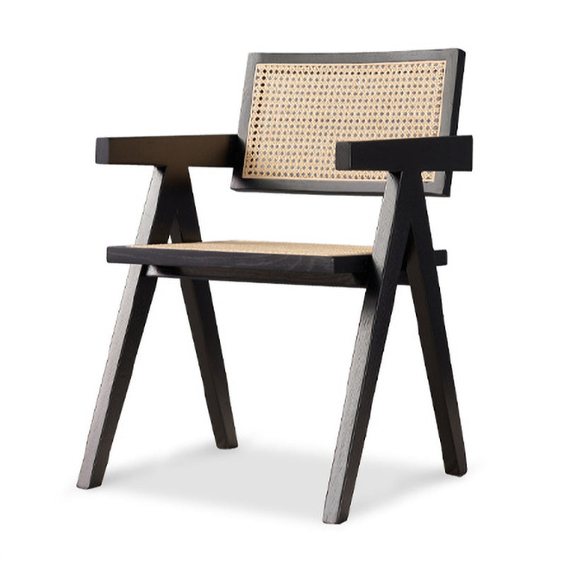 Contemporary Style Solid Rubberwood Chair Open Back Side Kitchen Dining Chair Clearhalo ' kitchen&dining_furn' 'Dining Chairs' 'Dining Tables & Seating' 'dining_chair' 'furn' 'furn_dining_chair' 'Furniture' 'furniture_dining_chair' 'Kitchen & Dining Furniture' 'kitchen' 3703591