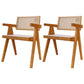 Contemporary Style Solid Rubberwood Chair Open Back Side Kitchen Dining Chair Wood 2 Piece Set Clearhalo ' kitchen&dining_furn' 'Dining Chairs' 'Dining Tables & Seating' 'dining_chair' 'furn' 'furn_dining_chair' 'Furniture' 'furniture_dining_chair' 'Kitchen & Dining Furniture' 'kitchen' 3703597