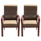 High Solid Back Arm Chair Modern Upholstered Dining Armchair with Wood Legs Light Brown 2 Piece Set Clearhalo ' kitchen&dining_furn' 'Dining Chairs' 'Dining Tables & Seating' 'dining_chair' 'furn' 'furn_dining_chair' 'Furniture' 'furniture_dining_chair' 'Kitchen & Dining Furniture' 'kitchen' 3703625