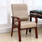 High Solid Back Arm Chair Modern Upholstered Dining Armchair with Wood Legs Off-White 1 Piece Clearhalo ' kitchen&dining_furn' 'Dining Chairs' 'Dining Tables & Seating' 'dining_chair' 'furn' 'furn_dining_chair' 'Furniture' 'furniture_dining_chair' 'Kitchen & Dining Furniture' 'kitchen' 3703629