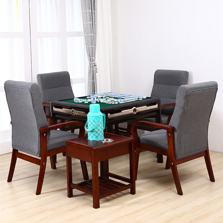 High Solid Back Arm Chair Modern Upholstered Dining Armchair with Wood Legs Clearhalo ' kitchen&dining_furn' 'Dining Chairs' 'Dining Tables & Seating' 'dining_chair' 'furn' 'furn_dining_chair' 'Furniture' 'furniture_dining_chair' 'Kitchen & Dining Furniture' 'kitchen' 3703630