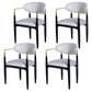 Contemporary Metal Dining Room Armchairs Open Back Dining Side Chair for Kitchen White 4 Piece Set Clearhalo ' kitchen&dining_furn' 'Dining Chairs' 'Dining Tables & Seating' 'dining_chair' 'furn' 'furn_dining_chair' 'Furniture' 'furniture_dining_chair' 'Kitchen & Dining Furniture' 'kitchen' 3703648