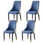 Scandinavian Style Wood Dining Chairs Dining Room Armless Parsons Chair Blue-White 4 Piece Set Clearhalo ' kitchen&dining_furn' 'Dining Chairs' 'Dining Tables & Seating' 'dining_chair' 'furn' 'furn_dining_chair' 'Furniture' 'furniture_dining_chair' 'Kitchen & Dining Furniture' 'kitchen' 3703670