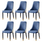 Scandinavian Style Wood Dining Chairs Dining Room Armless Parsons Chair Blue-White 6 Piece Set Clearhalo ' kitchen&dining_furn' 'Dining Chairs' 'Dining Tables & Seating' 'dining_chair' 'furn' 'furn_dining_chair' 'Furniture' 'furniture_dining_chair' 'Kitchen & Dining Furniture' 'kitchen' 3703672