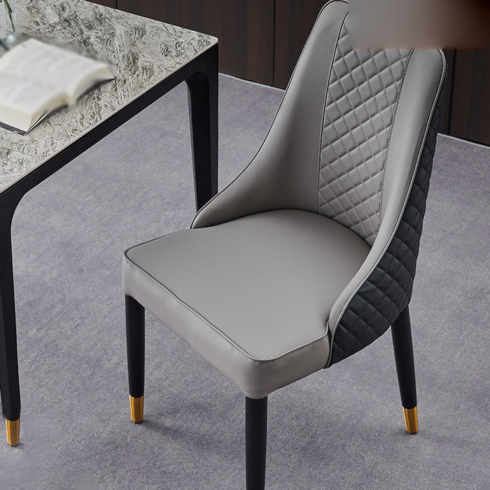 Scandinavian Style Wood Dining Chairs Dining Room Armless Parsons Chair Clearhalo ' kitchen&dining_furn' 'Dining Chairs' 'Dining Tables & Seating' 'dining_chair' 'furn' 'furn_dining_chair' 'Furniture' 'furniture_dining_chair' 'Kitchen & Dining Furniture' 'kitchen' 3703683