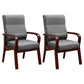 Modern Upholstered Dining Armchair High Solid Back Arm Chairs with Wood Legs Grey 2 Piece Set Clearhalo ' kitchen&dining_furn' 'Dining Chairs' 'Dining Tables & Seating' 'dining_chair' 'furn' 'furn_dining_chair' 'Furniture' 'furniture_dining_chair' 'Kitchen & Dining Furniture' 'kitchen' 3703687