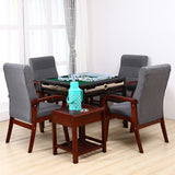 Modern Upholstered Dining Armchair High Solid Back Arm Chairs with Wood Legs Clearhalo ' kitchen&dining_furn' 'Dining Chairs' 'Dining Tables & Seating' 'dining_chair' 'furn' 'furn_dining_chair' 'Furniture' 'furniture_dining_chair' 'Kitchen & Dining Furniture' 'kitchen' 3703708