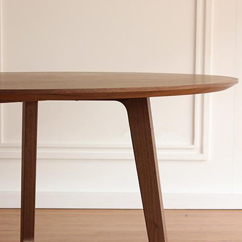 Modern Oak Solid Wood Table Round Dining Table with Wooden Pedestal Base Clearhalo ' dining_table' 'Dining Tables & Seating' 'Dining Tables' 'furn' 'furn_dining_table' 'Furniture' 'furniture_dining_table' 'Kitchen & Dining Furniture' 'kitchen&dining_furn' 'kitchen' 'kitchen_dining_table' 3703767