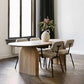 Simplicity Style Home Solid Wood Dining Table Oval Shape Table with Double Pedestal 70.9"L x 31.5"W x 29.5"H Without Chairs Clearhalo ' dining_table' 'Dining Tables & Seating' 'Dining Tables' 'furn' 'furn_dining_table' 'Furniture' 'furniture_dining_table' 'Kitchen & Dining Furniture' 'kitchen&dining_furn' 'kitchen' 'kitchen_dining_table' 3703774
