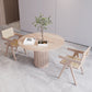 Round Wood Dining Table Modern Oak Table with Double Pedestal for Restaurant Clearhalo ' dining_table' 'Dining Tables & Seating' 'Dining Tables' 'furn' 'furn_dining_table' 'Furniture' 'furniture_dining_table' 'Kitchen & Dining Furniture' 'kitchen&dining_furn' 'kitchen' 'kitchen_dining_table' 3703816