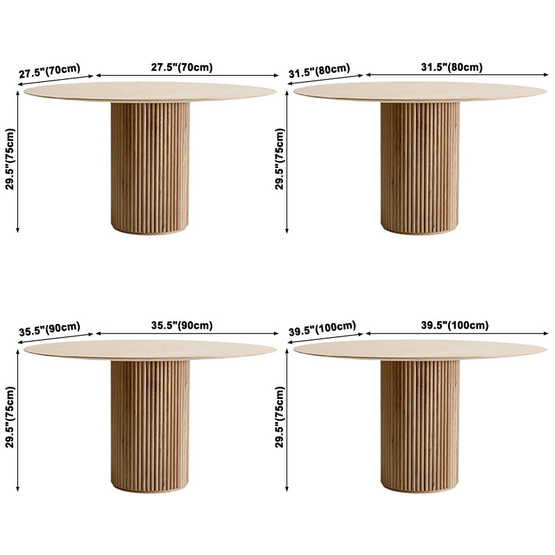 Round Wood Dining Table Modern Oak Table with Double Pedestal for Restaurant Clearhalo ' dining_table' 'Dining Tables & Seating' 'Dining Tables' 'furn' 'furn_dining_table' 'Furniture' 'furniture_dining_table' 'Kitchen & Dining Furniture' 'kitchen&dining_furn' 'kitchen' 'kitchen_dining_table' 3703821