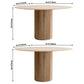 Round Wood Dining Table Modern Oak Table with Double Pedestal for Restaurant Clearhalo ' dining_table' 'Dining Tables & Seating' 'Dining Tables' 'furn' 'furn_dining_table' 'Furniture' 'furniture_dining_table' 'Kitchen & Dining Furniture' 'kitchen&dining_furn' 'kitchen' 'kitchen_dining_table' 3703822