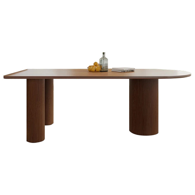 Contemporary Style Home Solid Wood Dining Table Freeform Table with 3 Legs Base Without Chairs Clearhalo ' dining_table' 'Dining Tables & Seating' 'Dining Tables' 'furn' 'furn_dining_table' 'Furniture' 'furniture_dining_table' 'Kitchen & Dining Furniture' 'kitchen&dining_furn' 'kitchen' 'kitchen_dining_table' 3703834