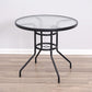 Round Shape Minimalist Style Dining Table Transparent Fixed Table of Glass Clear 31.5"L x 31.5"W x 28.3"H Without Chairs Clearhalo ' dining_table' 'Dining Tables & Seating' 'Dining Tables' 'furn' 'furn_dining_table' 'Furniture' 'furniture_dining_table' 'Kitchen & Dining Furniture' 'kitchen&dining_furn' 'kitchen' 'kitchen_dining_table' 3703838