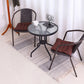 Round Shape Minimalist Style Dining Table Transparent Fixed Table of Glass Clearhalo ' dining_table' 'Dining Tables & Seating' 'Dining Tables' 'furn' 'furn_dining_table' 'Furniture' 'furniture_dining_table' 'Kitchen & Dining Furniture' 'kitchen&dining_furn' 'kitchen' 'kitchen_dining_table' 3703842