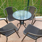 Round Shape Minimalist Style Dining Table Transparent Fixed Table of Glass Clearhalo ' dining_table' 'Dining Tables & Seating' 'Dining Tables' 'furn' 'furn_dining_table' 'Furniture' 'furniture_dining_table' 'Kitchen & Dining Furniture' 'kitchen&dining_furn' 'kitchen' 'kitchen_dining_table' 3703843