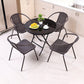 Round Shape Minimalist Style Dining Table Transparent Fixed Table of Glass Clearhalo ' dining_table' 'Dining Tables & Seating' 'Dining Tables' 'furn' 'furn_dining_table' 'Furniture' 'furniture_dining_table' 'Kitchen & Dining Furniture' 'kitchen&dining_furn' 'kitchen' 'kitchen_dining_table' 3703846