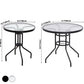 Round Shape Minimalist Style Dining Table Transparent Fixed Table of Glass Clearhalo ' dining_table' 'Dining Tables & Seating' 'Dining Tables' 'furn' 'furn_dining_table' 'Furniture' 'furniture_dining_table' 'Kitchen & Dining Furniture' 'kitchen&dining_furn' 'kitchen' 'kitchen_dining_table' 3703847