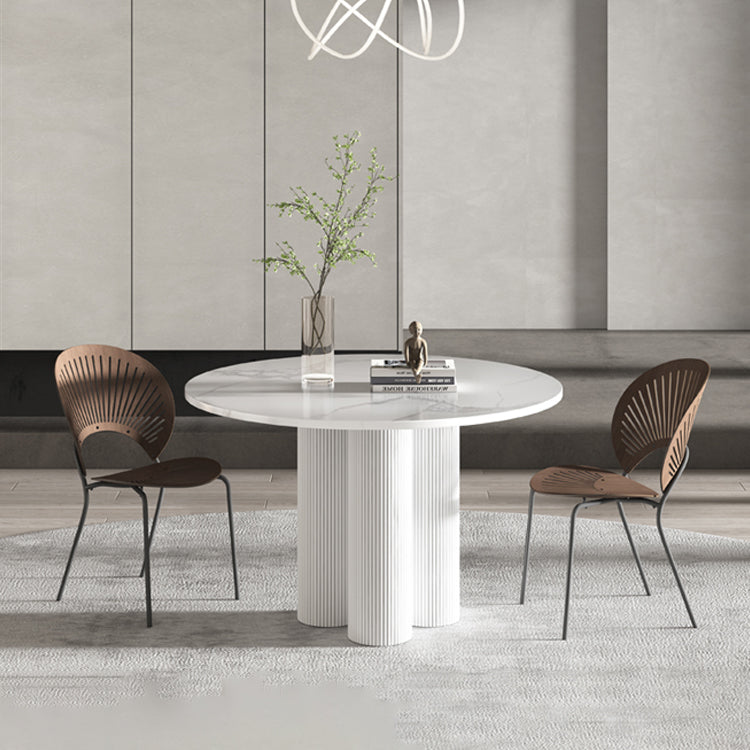Modern Style Round Dining Table 3 Legs Dining Room Collection for Indoor Clearhalo ' dining_table' 'Dining Tables & Seating' 'Dining Tables' 'furn' 'furn_dining_table' 'Furniture' 'furniture_dining_table' 'Kitchen & Dining Furniture' 'kitchen&dining_furn' 'kitchen' 'kitchen_dining_table' 3703853