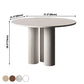 Modern Style Round Dining Table 3 Legs Dining Room Collection for Indoor Clearhalo ' dining_table' 'Dining Tables & Seating' 'Dining Tables' 'furn' 'furn_dining_table' 'Furniture' 'furniture_dining_table' 'Kitchen & Dining Furniture' 'kitchen&dining_furn' 'kitchen' 'kitchen_dining_table' 3703854