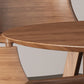 Round Double Pedestal Casual Dining Table Wood Color Fixed Table of Ashwood Solid Wood Clearhalo ' dining_table' 'Dining Tables & Seating' 'Dining Tables' 'furn' 'furn_dining_table' 'Furniture' 'furniture_dining_table' 'Kitchen & Dining Furniture' 'kitchen&dining_furn' 'kitchen' 'kitchen_dining_table' 3703862