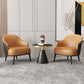 Contemporary Style Round Pedestal Dining Table Stone Furniture for Dining Room Clearhalo ' dining_table' 'Dining Tables & Seating' 'Dining Tables' 'furn' 'furn_dining_table' 'Furniture' 'furniture_dining_table' 'Kitchen & Dining Furniture' 'kitchen&dining_furn' 'kitchen' 'kitchen_dining_table' 3703865