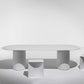 Contemporary Style Home Solid Wood Dining Table Oval Shape Table with Double Pedestal Base Clearhalo ' dining_table' 'Dining Tables & Seating' 'Dining Tables' 'furn' 'furn_dining_table' 'Furniture' 'furniture_dining_table' 'Kitchen & Dining Furniture' 'kitchen&dining_furn' 'kitchen' 'kitchen_dining_table' 3703879