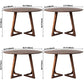 Round Wood Dining Table Reclaimed Oak Table in Brown with Double Pedestal Clearhalo ' dining_table' 'Dining Tables & Seating' 'Dining Tables' 'furn' 'furn_dining_table' 'Furniture' 'furniture_dining_table' 'Kitchen & Dining Furniture' 'kitchen&dining_furn' 'kitchen' 'kitchen_dining_table' 3703899