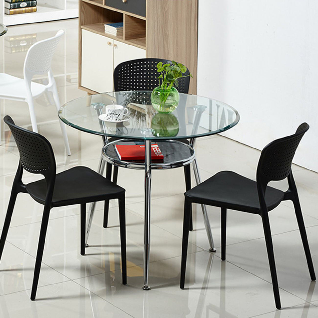 Simplicity Dining Site Table Tempered Glass Dining Room Home Furniture Clearhalo ' dining_table' 'Dining Tables & Seating' 'Dining Tables' 'furn' 'furn_dining_table' 'Furniture' 'furniture_dining_table' 'Kitchen & Dining Furniture' 'kitchen&dining_furn' 'kitchen' 'kitchen_dining_table' 3703902