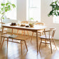 Simplicity Kitchen Solid Wood Dining Table Oval Shape Dining Table with 4 Legs Base Clearhalo ' dining_table' 'Dining Tables & Seating' 'Dining Tables' 'furn' 'furn_dining_table' 'Furniture' 'furniture_dining_table' 'Kitchen & Dining Furniture' 'kitchen&dining_furn' 'kitchen' 'kitchen_dining_table' 3703913