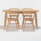 Simplicity Kitchen Solid Wood Dining Table Oval Shape Dining Table with 4 Legs Base Clearhalo ' dining_table' 'Dining Tables & Seating' 'Dining Tables' 'furn' 'furn_dining_table' 'Furniture' 'furniture_dining_table' 'Kitchen & Dining Furniture' 'kitchen&dining_furn' 'kitchen' 'kitchen_dining_table' 3703915