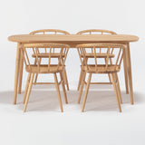 Simplicity Kitchen Solid Wood Dining Table Oval Shape Dining Table with 4 Legs Base Clearhalo ' dining_table' 'Dining Tables & Seating' 'Dining Tables' 'furn' 'furn_dining_table' 'Furniture' 'furniture_dining_table' 'Kitchen & Dining Furniture' 'kitchen&dining_furn' 'kitchen' 'kitchen_dining_table' 3703915