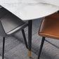 Round Sintered Stone Dining Table Foldable Modern Table in White with 4 Legs Clearhalo ' dining_table' 'Dining Tables & Seating' 'Dining Tables' 'furn' 'furn_dining_table' 'Furniture' 'furniture_dining_table' 'Kitchen & Dining Furniture' 'kitchen&dining_furn' 'kitchen' 'kitchen_dining_table' 3703953