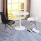 Contemporary Style Home Tempered Glass Dining Table Round Shape Table with Pedestal Base Clearhalo ' dining_table' 'Dining Tables & Seating' 'Dining Tables' 'furn' 'furn_dining_table' 'Furniture' 'furniture_dining_table' 'Kitchen & Dining Furniture' 'kitchen&dining_furn' 'kitchen' 'kitchen_dining_table' 3703964
