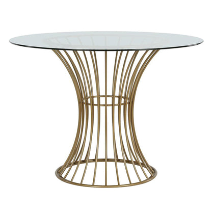 Modern Style Tempered Glass Dining Table Single Pedestal Base Round Table Without Chairs Clearhalo ' dining_table' 'Dining Tables & Seating' 'Dining Tables' 'furn' 'furn_dining_table' 'Furniture' 'furniture_dining_table' 'Kitchen & Dining Furniture' 'kitchen&dining_furn' 'kitchen' 'kitchen_dining_table' 3703982
