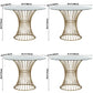 Modern Style Tempered Glass Dining Table Single Pedestal Base Round Table Clearhalo ' dining_table' 'Dining Tables & Seating' 'Dining Tables' 'furn' 'furn_dining_table' 'Furniture' 'furniture_dining_table' 'Kitchen & Dining Furniture' 'kitchen&dining_furn' 'kitchen' 'kitchen_dining_table' 3703987