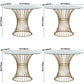 Modern Style Tempered Glass Dining Table Single Pedestal Base Round Table Clearhalo ' dining_table' 'Dining Tables & Seating' 'Dining Tables' 'furn' 'furn_dining_table' 'Furniture' 'furniture_dining_table' 'Kitchen & Dining Furniture' 'kitchen&dining_furn' 'kitchen' 'kitchen_dining_table' 3703988