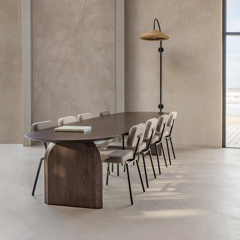 Solid Pine Wood Rectangle Dining Table Contemporary Kitchen Wood Table with Double Pedestal Clearhalo ' dining_table' 'Dining Tables & Seating' 'Dining Tables' 'furn' 'furn_dining_table' 'Furniture' 'furniture_dining_table' 'Kitchen & Dining Furniture' 'kitchen&dining_furn' 'kitchen' 'kitchen_dining_table' 3703991