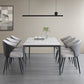 Sintered Stone Top Dining Table Rectangle Table in White with Metal Base and 4 Legs Clearhalo ' dining_table' 'Dining Tables & Seating' 'Dining Tables' 'furn' 'furn_dining_table' 'Furniture' 'furniture_dining_table' 'Kitchen & Dining Furniture' 'kitchen&dining_furn' 'kitchen' 'kitchen_dining_table' 3703998