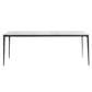 Sintered Stone Top Dining Table Rectangle Table in White with Metal Base and 4 Legs Clearhalo ' dining_table' 'Dining Tables & Seating' 'Dining Tables' 'furn' 'furn_dining_table' 'Furniture' 'furniture_dining_table' 'Kitchen & Dining Furniture' 'kitchen&dining_furn' 'kitchen' 'kitchen_dining_table' 3704000
