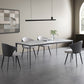 Sintered Stone Top Dining Table Rectangle Table in White with Metal Base and 4 Legs Clearhalo ' dining_table' 'Dining Tables & Seating' 'Dining Tables' 'furn' 'furn_dining_table' 'Furniture' 'furniture_dining_table' 'Kitchen & Dining Furniture' 'kitchen&dining_furn' 'kitchen' 'kitchen_dining_table' 3704004
