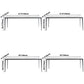 Sintered Stone Top Dining Table Rectangle Table in White with Metal Base and 4 Legs Clearhalo ' dining_table' 'Dining Tables & Seating' 'Dining Tables' 'furn' 'furn_dining_table' 'Furniture' 'furniture_dining_table' 'Kitchen & Dining Furniture' 'kitchen&dining_furn' 'kitchen' 'kitchen_dining_table' 3704005
