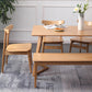 Rectangle White Oak Solid Wood Table Modern Dining Table Double Pedestal for Restaurant Clearhalo ' dining_table' 'Dining Tables & Seating' 'Dining Tables' 'furn' 'furn_dining_table' 'Furniture' 'furniture_dining_table' 'Kitchen & Dining Furniture' 'kitchen&dining_furn' 'kitchen' 'kitchen_dining_table' 3704014