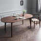 Simple Style Dining Table Solid Wood Oval 4 Legs Base Table for Kitchen and Home Clearhalo ' dining_table' 'Dining Tables & Seating' 'Dining Tables' 'furn' 'furn_dining_table' 'Furniture' 'furniture_dining_table' 'Kitchen & Dining Furniture' 'kitchen&dining_furn' 'kitchen' 'kitchen_dining_table' 3704045