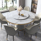 Metal Modern Round Indoor Table Sintered Stone Dining Table for Kitchen and Dining Room Clearhalo ' dining_table' 'Dining Tables & Seating' 'Dining Tables' 'furn' 'furn_dining_table' 'Furniture' 'furniture_dining_table' 'Kitchen & Dining Furniture' 'kitchen&dining_furn' 'kitchen' 'kitchen_dining_table' 3704055