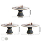 Metal Modern Round Indoor Table Sintered Stone Dining Table for Kitchen and Dining Room Clearhalo ' dining_table' 'Dining Tables & Seating' 'Dining Tables' 'furn' 'furn_dining_table' 'Furniture' 'furniture_dining_table' 'Kitchen & Dining Furniture' 'kitchen&dining_furn' 'kitchen' 'kitchen_dining_table' 3704062