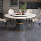 Metal Modern Round Indoor Table Sintered Stone Dining Table for Kitchen and Dining Room Clearhalo ' dining_table' 'Dining Tables & Seating' 'Dining Tables' 'furn' 'furn_dining_table' 'Furniture' 'furniture_dining_table' 'Kitchen & Dining Furniture' 'kitchen&dining_furn' 'kitchen' 'kitchen_dining_table' 3704063
